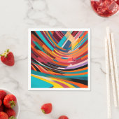 Abstract modern kleurrijk, helder patroongebold st servet (Insitu)