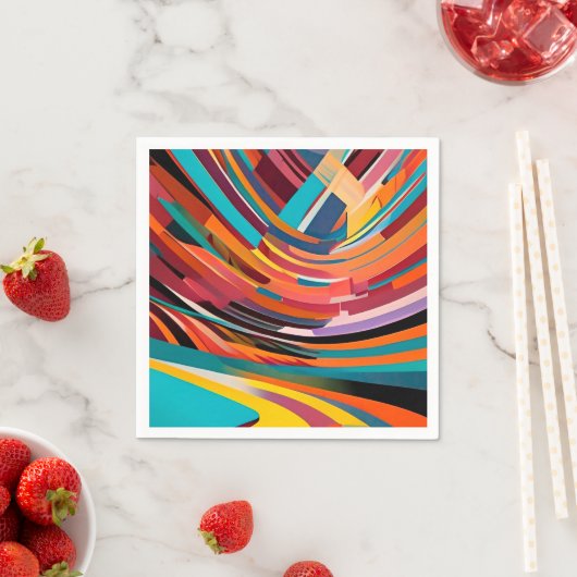 Abstract modern kleurrijk, helder patroongebold st servet (Insitu)