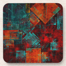 Abstract Modern Kleurrijk Koel Artistiek Patroon Bier Onderzetter