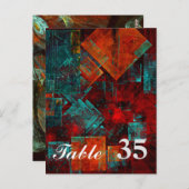 Abstract Modern Kleurrijk Koel Artistiek Patroon Briefkaart (Voorkant / Achterkant)