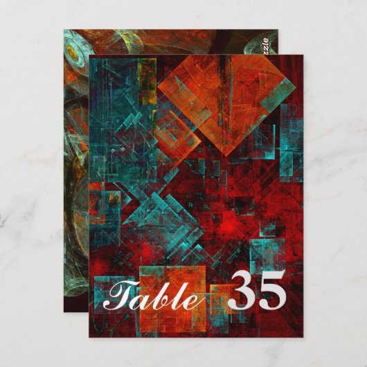 Abstract Modern Kleurrijk Koel Artistiek Patroon Briefkaart (Voorkant / Achterkant)