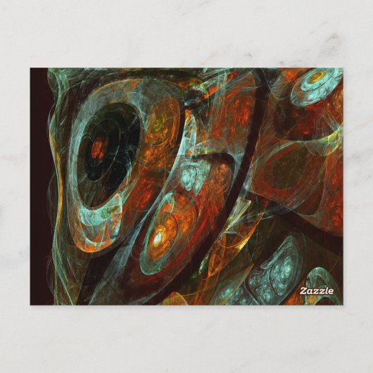 Abstract Modern Kleurrijk Koel Artistiek Patroon Briefkaart (Achterkant)