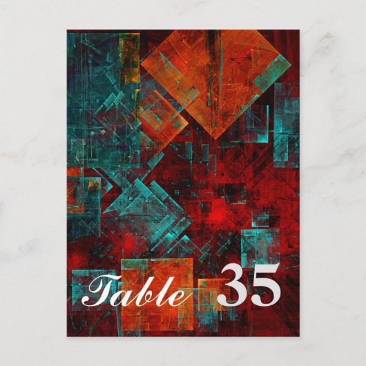 Abstract Modern Kleurrijk Koel Artistiek Patroon Briefkaart (Voorkant)