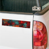 Abstract Modern Kleurrijk Koel Artistiek Patroon Bumpersticker (Op Truck)