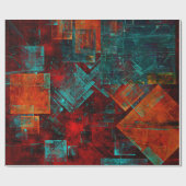 Abstract Modern Kleurrijk Koel Artistiek Patroon Cadeaupapier (Vlak)