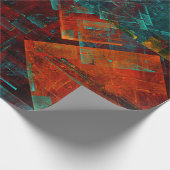 Abstract Modern Kleurrijk Koel Artistiek Patroon Cadeaupapier (Hoek)