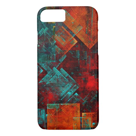 Abstract Modern Kleurrijk Koel Artistiek Patroon Case-Mate iPhone Case (Achterkant)
