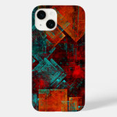 Abstract Modern Kleurrijk Koel Artistiek Patroon Case-Mate iPhone Case (Achterkant)