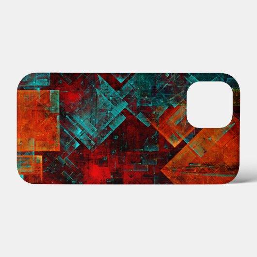 Abstract Modern Kleurrijk Koel Artistiek Patroon Case-Mate iPhone Case (Achterkant (horizontaal))