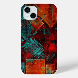 Abstract Modern Kleurrijk Koel Artistiek Patroon iPhone 15 Mini Hoesje