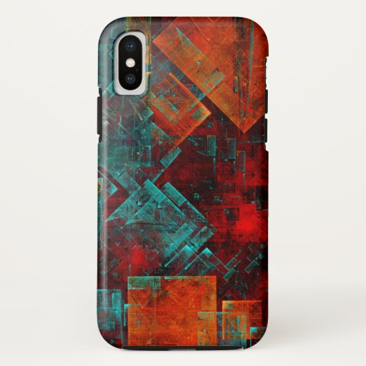Abstract Modern Kleurrijk Koel Artistiek Patroon Case-Mate iPhone Case (Achterkant)
