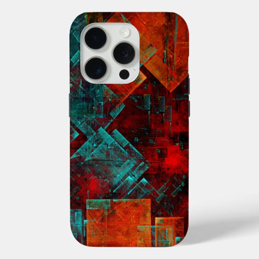 Abstract Modern Kleurrijk Koel Artistiek Patroon Case-Mate iPhone Case (Achterkant)