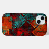 Abstract Modern Kleurrijk Koel Artistiek Patroon Case-Mate iPhone Case (Achterkant (horizontaal))