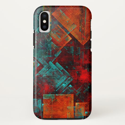 Abstract Modern Kleurrijk Koel Artistiek Patroon Case-Mate iPhone Case (Achterkant)