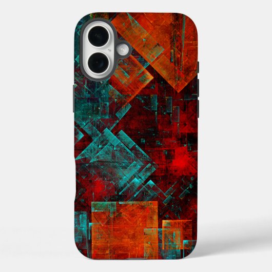 Abstract Modern Kleurrijk Koel Artistiek Patroon Case-Mate iPhone Case (Achterkant)
