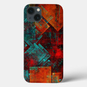 Abstract Modern Kleurrijk Koel Artistiek Patroon Case-Mate iPhone Case (Achterkant)