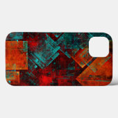 Abstract Modern Kleurrijk Koel Artistiek Patroon Case-Mate iPhone Case (Achterkant (horizontaal))