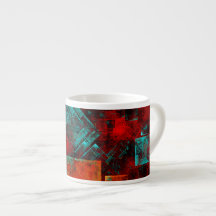 Abstract Modern Kleurrijk Koel Artistiek Patroon