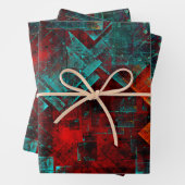 Abstract Modern Kleurrijk Koel Artistiek Patroon Inpakpapier Vel (In situ)