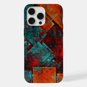 Abstract Modern Kleurrijk Koel Artistiek Patroon iPhone 15 Pro Max Case