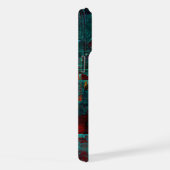 Abstract Modern Kleurrijk Koel Artistiek Patroon iPhone Hoesje (Rechterkant)