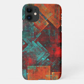 Abstract Modern Kleurrijk Koel Artistiek Patroon iPhone Hoesje (Achterkant)