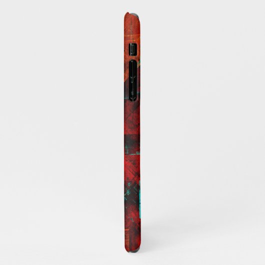 Abstract Modern Kleurrijk Koel Artistiek Patroon iPhone Hoesje (Linkerkant)