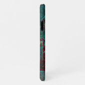 Abstract Modern Kleurrijk Koel Artistiek Patroon iPhone Hoesje (Rechterkant)