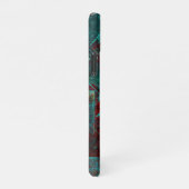 Abstract Modern Kleurrijk Koel Artistiek Patroon iPhone Hoesje (Rechterkant)