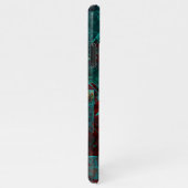 Abstract Modern Kleurrijk Koel Artistiek Patroon iPhone Hoesje (Rechterkant)