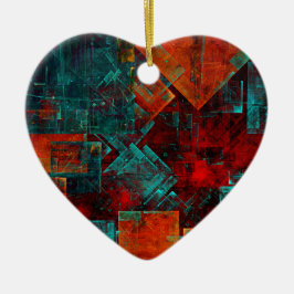 Abstract Modern Kleurrijk Koel Artistiek Patroon Keramisch Ornament