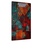 Abstract Modern Kleurrijk Koel Artistiek Patroon Klembord (Rechts)