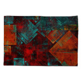 Abstract Modern Kleurrijk Koel Artistiek Patroon Kussensloop (Achterkant)