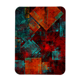 Abstract Modern Kleurrijk Koel Artistiek Patroon Magneet