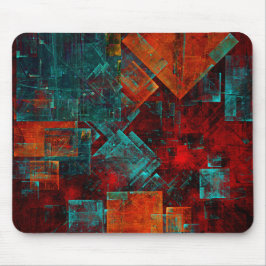 Abstract Modern Kleurrijk Koel Artistiek Patroon Muismat