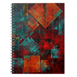 Abstract Modern Kleurrijk Koel Artistiek Patroon Notitieboek