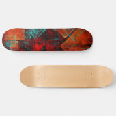 Abstract Modern Kleurrijk Koel Artistiek Patroon Persoonlijk Skateboard (Horizontaal)