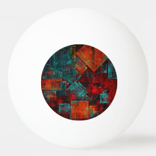 Abstract Modern Kleurrijk Koel Artistiek Patroon Pingpongbal