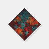 Abstract Modern Kleurrijk Koel Artistiek Patroon Servet (Hoek)