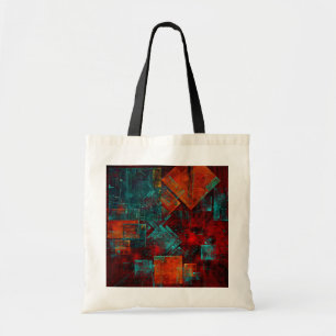 Abstract Modern Kleurrijk Koel Artistiek Patroon Tote Bag