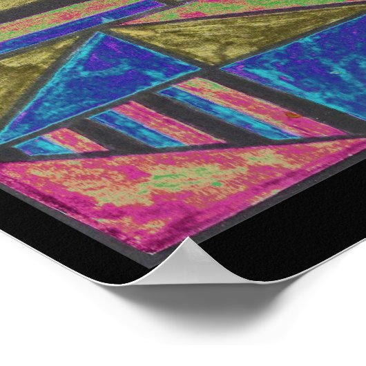 abstract modern kleurrijk ontwerp van alanart poster (Hoek)