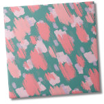Abstract, modern kleurrijk patroon tegeltje<br><div class="desc">Roze Turquoise Abstracte Artistieke Kleurrijke Patroon Keramische tegel. Het penseelstreekpatroon heeft een mix van kalmerende maar levendige tinten met blush pink, flamingo pink, turquoise en een kleine subtiele hint van paarse. Voor een speels en gedurfd abstract kunstpatroon. U kunt het patroon in- of uitzoomen om ook de look te veranderen!...</div>