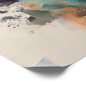 Abstract Modern Kleurrijk Vrouw Poster (Hoek)