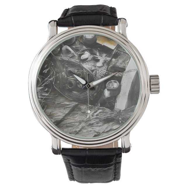 Abstract modern kunstpatroon horloge (Voorkant)