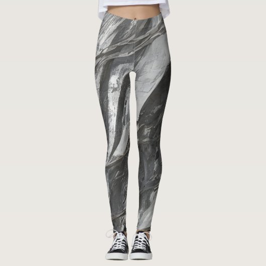 Abstract modern kunstpatroon leggings (Voorkant)