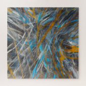 Abstract modern kunstpatroon legpuzzel (Horizontaal)