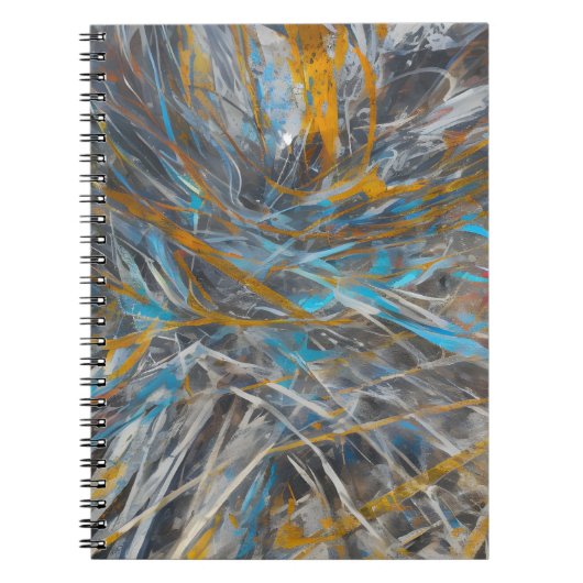 Abstract modern kunstpatroon notitieboek (Voorkant)
