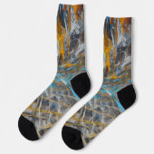 Abstract modern kunstpatroon sokken (Links)