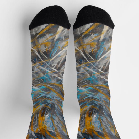 Abstract modern kunstpatroon sokken (Top)