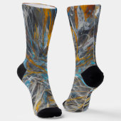 Abstract modern kunstpatroon sokken (Gebogen)